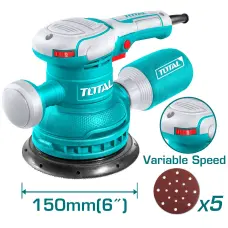Эксцентриковая шлифмашина TOTAL TF2061506, 450 Вт, 150 мм