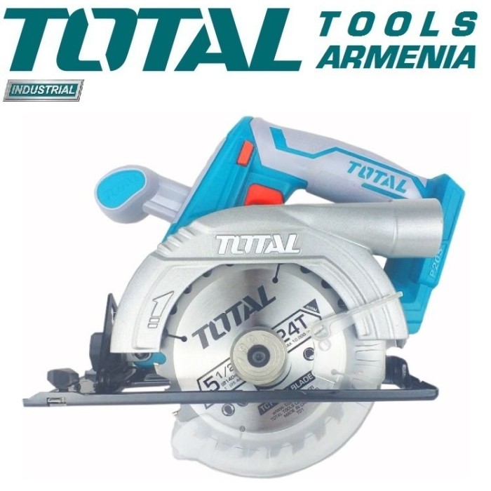 Аккумуляторная циркулярная пила 20В TOTAL TSLI1401