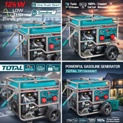 Բենզինային գեներատոր 12000 Վտ TOTAL TP1150006T