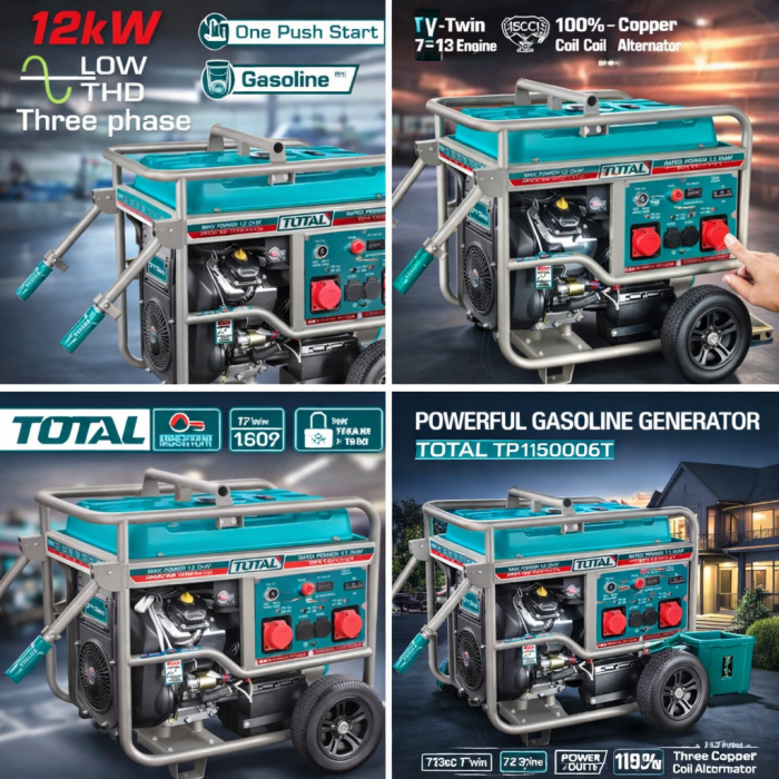 Total TP1150006T բենզինային գեներատոր 11-12 կՎտ