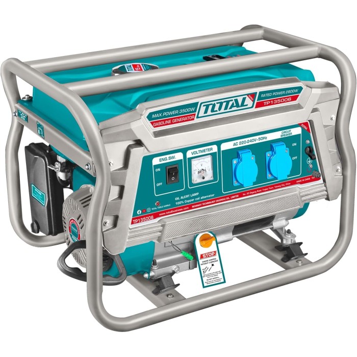 Բենզինային գեներատոր TOTAL TP135006 3.5 կՎտ պղնձյա փաթույթով
