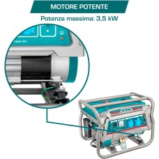 Բենզինային գեներատոր 3500 Վտ TOTAL TP135006