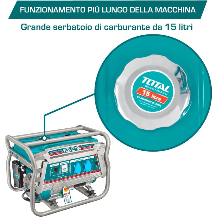 Բենզինային գեներատոր TOTAL TP135006 3.5 կՎտ պղնձյա փաթույթով