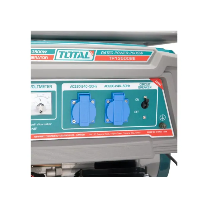 Բենզինային գեներատոր TOTAL TP135006E 3.5 կՎտ պղնձյա փաթույթով