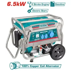 Բենզինային գեներատոր (մեկնարկիչով) 6500 Վտ TOTAL TP165006