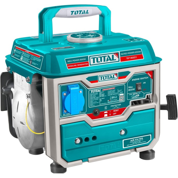 Բենզինային գեներատոր TOTAL TP18001, 0.8 կՎտ