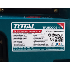Դիզելային գեներատոր (ստարտերով) 5000 Վտ եռաֆազ TOTAL TP250003 (հոսանքի փոխանցման ավտոմատ կառավարման համակարգ)