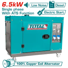 Դիզելային գեներատոր (ստարտերով) անաղմուկ 6500 Վտ TOTAL TP250001-1