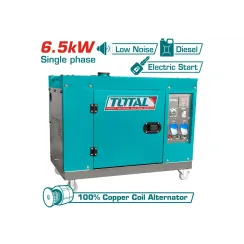 Դիզելային գեներատոր անաղմուկ 6500 Վտ TOTAL TP250001