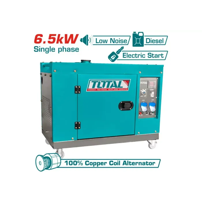 TOTAL TP265001 դիզելային լուռ գեներատոր 6.5 կՎտ