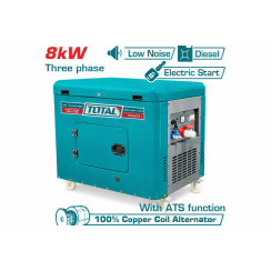 Դիզելային գեներատոր (ստարտերով) անաղմուկ 8000 Վտ TOTAL TP280003-1