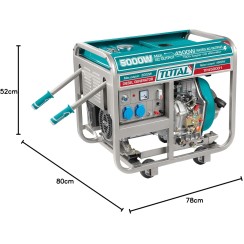 Դիզելային գեներատոր (ստարտերով) 5000 Վտ TOTAL TP450001