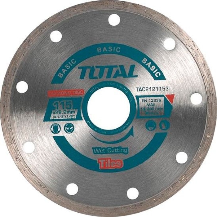 TotalTools - Ալմաստե սկավառակ խոնավ 115 x 22.22 մմ TOTAL  TAC2121153 - TAC2121153 - Ալմաստե Սկավառակներ