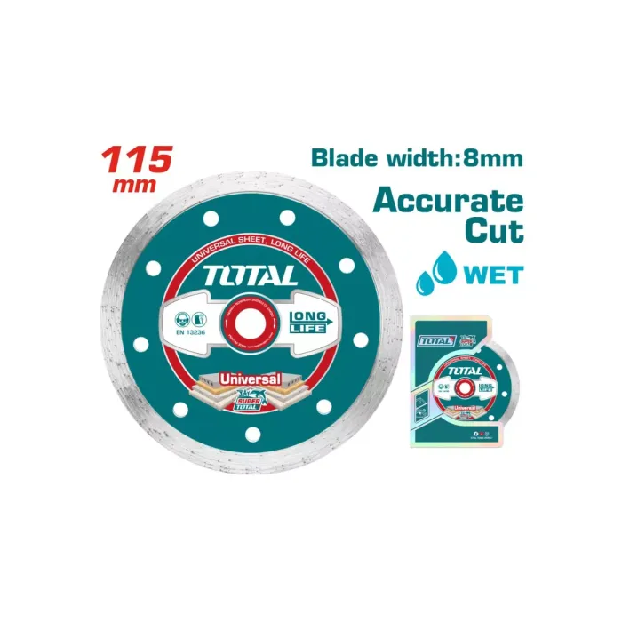 TotalTools - Ալմաստե սկավառակ խոնավ 115 x 22.22 մմ TOTAL  TAC2121153 - TAC2121153 - Ալմաստե Սկավառակներ
