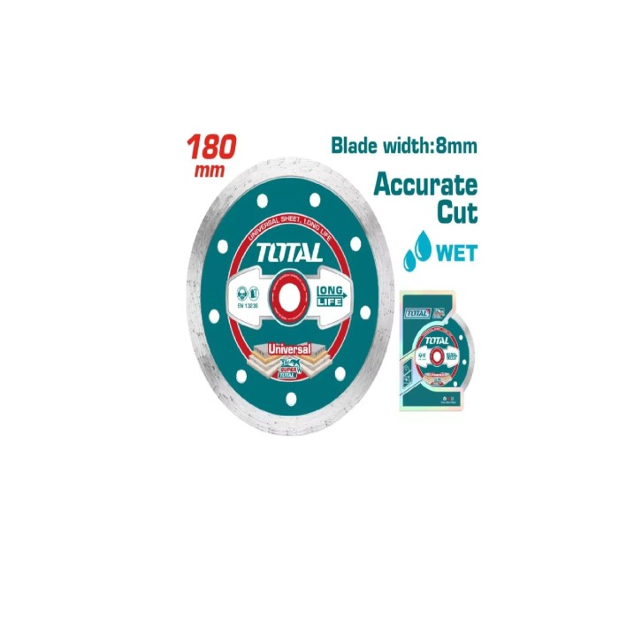 TotalTools - Ալմաստե սկավառակ խոնավ 180 x 22.22 մմ TOTAL  TAC2121803 - TAC2121803 - Ալմաստե Սկավառակներ