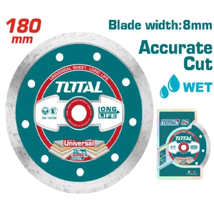 TotalTools - Ալմաստե սկավառակ խոնավ 180 x 22.22 մմ TOTAL  TAC2121803 - TAC2121803 - Ալմաստե Սկավառակներ