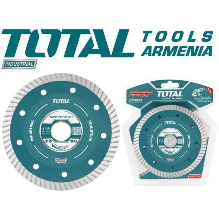 TotalTools - Ալմաստե սկավառակ ուլտրա բարակ ՝ 115 X 22.2 մմ TAC2131151HT - TAC2131151HT - Ալմաստե Սկավառակներ