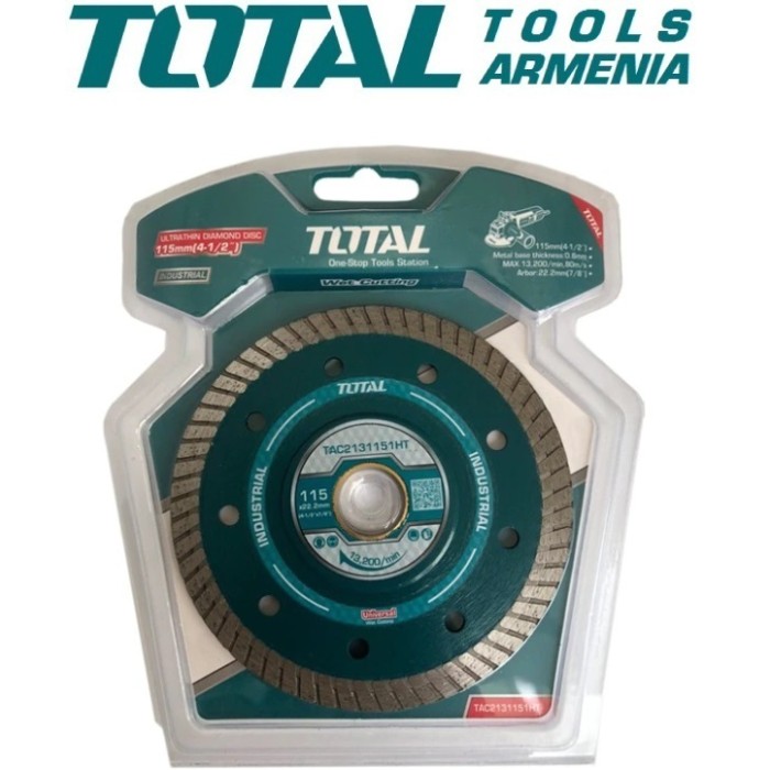 TotalTools - Ալմաստե սկավառակ ուլտրա բարակ 115 X 22.2 մմ TAC2131153HT - TAC2131153HT - Ալմաստե Սկավառակներ