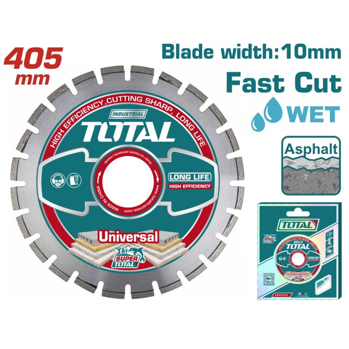 TotalTools - Ալմաստե սկավառակ  ասֆալտ կտրելու համար 405x25.4մմ  TOTAL TAC2164051 - TAC2164051 - Ալմաստե Սկավառակներ