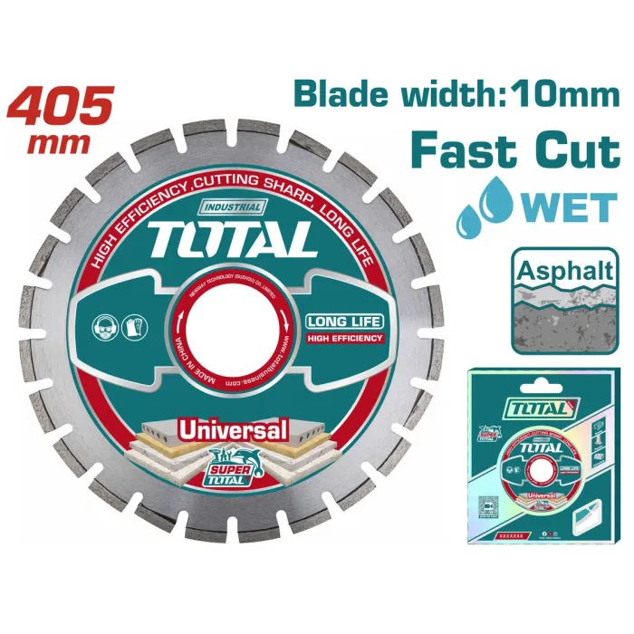 TotalTools - Ալմաստե սկավառակ  ասֆալտ կտրելու համար 405x25.4մմ  TOTAL TAC2164051 - TAC2164051 - Ալմաստե Սկավառակներ