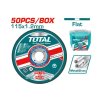 Մետաղ կտրող սկավառակի հավաքածու 50 հատ 115x1.2x22.2 մմ TOTAL TAC22111550