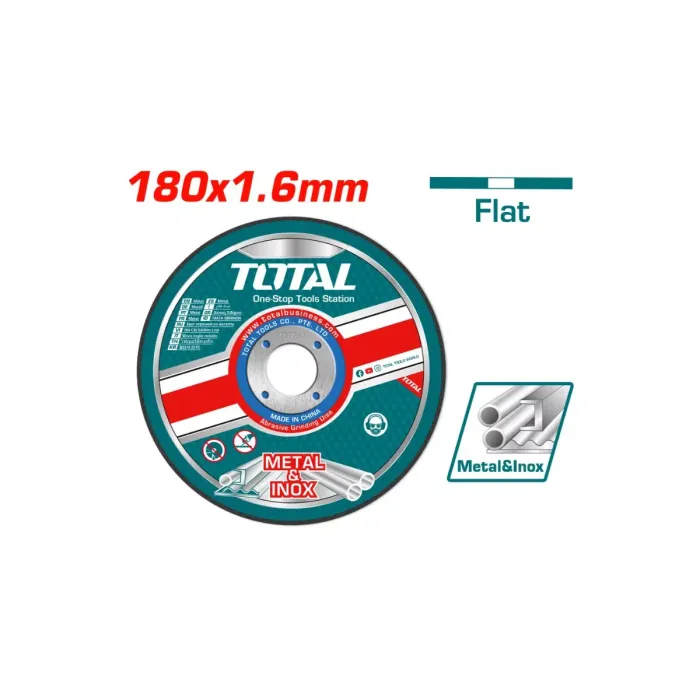 TotalTools - Հղկանյութային կտրող սկավառակ  180х1.6х22.2 մմ - TAC2211802 - Երկաթ Կտրող Սկավառակներ