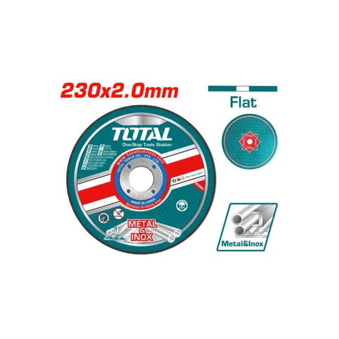 TotalTools - Մետաղ կտրող սկավառակ 230x2x22.22 - TAC2212306 - Երկաթ Կտրող Սկավառակներ