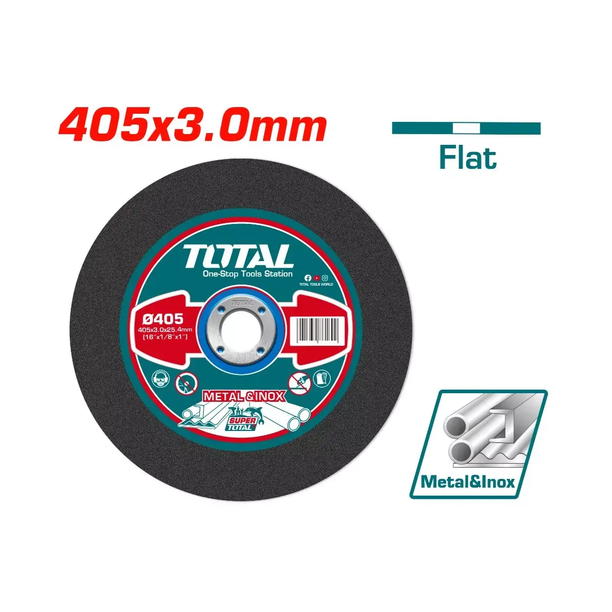 TotalTools - Հղկանյութային կտրող դիսկ 405х3х25.4 մմ - TAC2214051 - Երկաթ Կտրող Սկավառակներ
