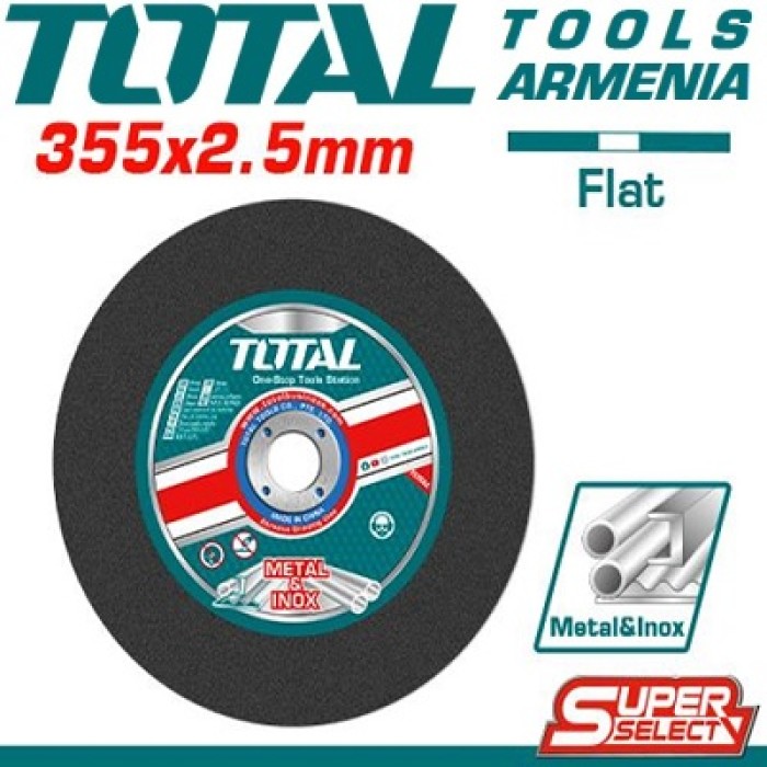 TotalTools - Հղկանյութային կտրող դիսկ 355х2.5х25.4 մմ - TAC2253551 - Երկաթ Կտրող Սկավառակներ
