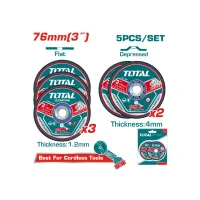 Կտրող և հղկող սկավառակների հավաքածու 5 հատ TOTAL TAC303768