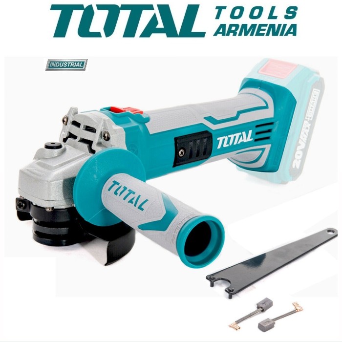 TotalTools - Անկյունային հղկող մեքենա (ԱՀՄ) - Բալգարկա մարտկոցով / 20Վ / 2Ա-4Ա /115մմ / Արտադրական / INDUSTRIAL - TAGLI1151 - ԱՀՄ (Բալգարկաներ)