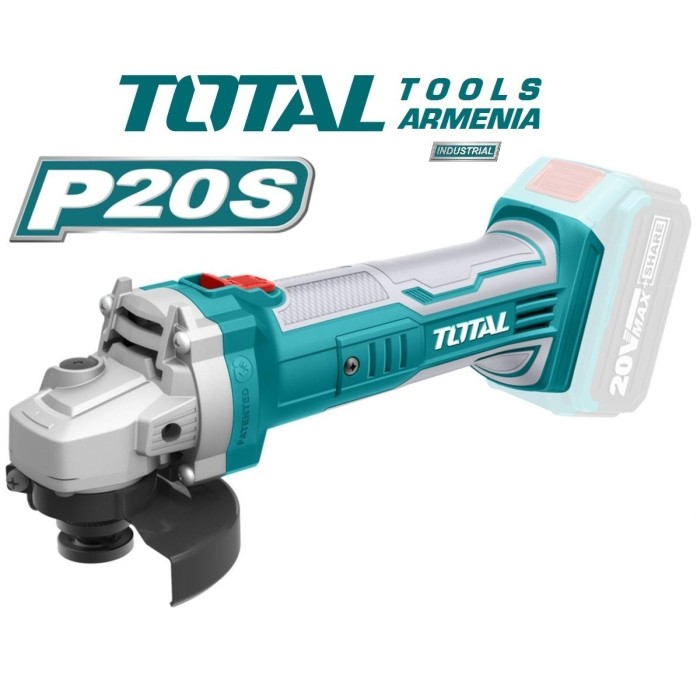 TotalTools - Անկյունային հղկող մեքենա (ԱՀՄ) - Բալգարկա մարտկոցով / 20Վ / 2Ա-4Ա /115մմ / Արտադրական / INDUSTRIAL - TAGLI1151 - ԱՀՄ (Բալգարկաներ)