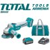 TotalTools - Անկյունային հղկող մեքենա (ԱՀՄ) - Բալգարկա մարտկոցով / Անխոզանակ շարժիչ / 20Վ / 4Ա / 115մմ / Արտադրական / INDUSTRIAL - TAGLI11522 - ԱՀՄ (Բալգարկաներ)