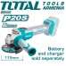 TotalTools - Անկյունային հղկող մեքենա (ԱՀՄ) - Բալգարկա մարտկոցով 20 Վ - TAGLI201158 - ԱՀՄ (Բալգարկաներ)