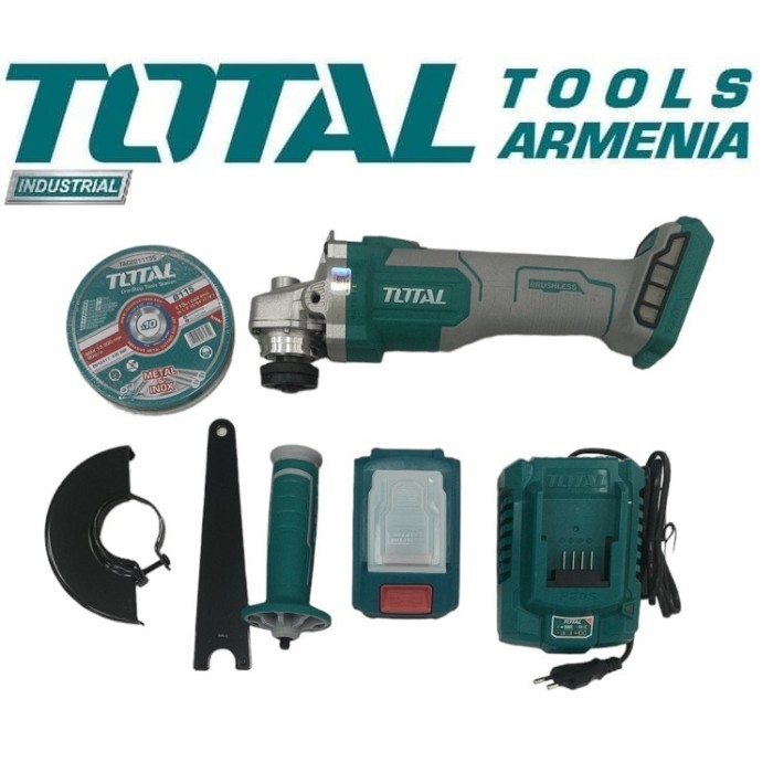 TotalTools - Անկյունային հղկող մեքենա 115մմ 20V - TAGLI2011587 - ԱՀՄ (Բալգարկաներ)