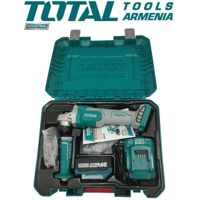 TotalTools - Անկյունային հղկող մեքենա 115մմ 20V - TAGLI2011587 - ԱՀՄ (Բալգարկաներ)