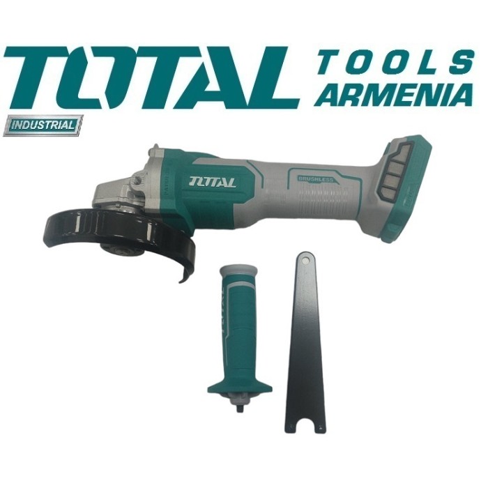 TotalTools - Անկյունային հղկող մեքենա (ԱՀՄ) - Բալգարկա մարտկոցով 20Վ - TAGLI201258 - ԱՀՄ (Բալգարկաներ)