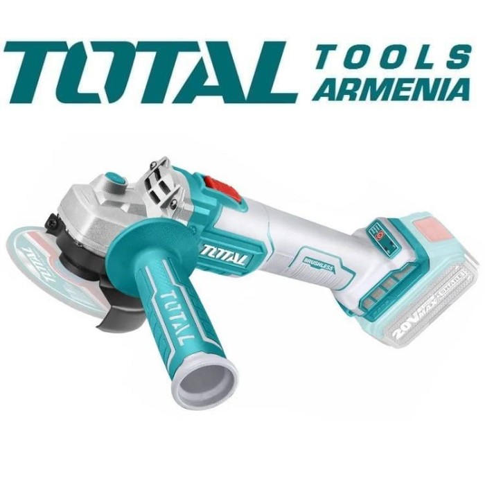 TotalTools - Անկյունային հղկող մեքենա (ԱՀՄ) - Բալգարկա մարտկոցով 20 Վ - TAGLI2012582 - ԱՀՄ (Բալգարկաներ)