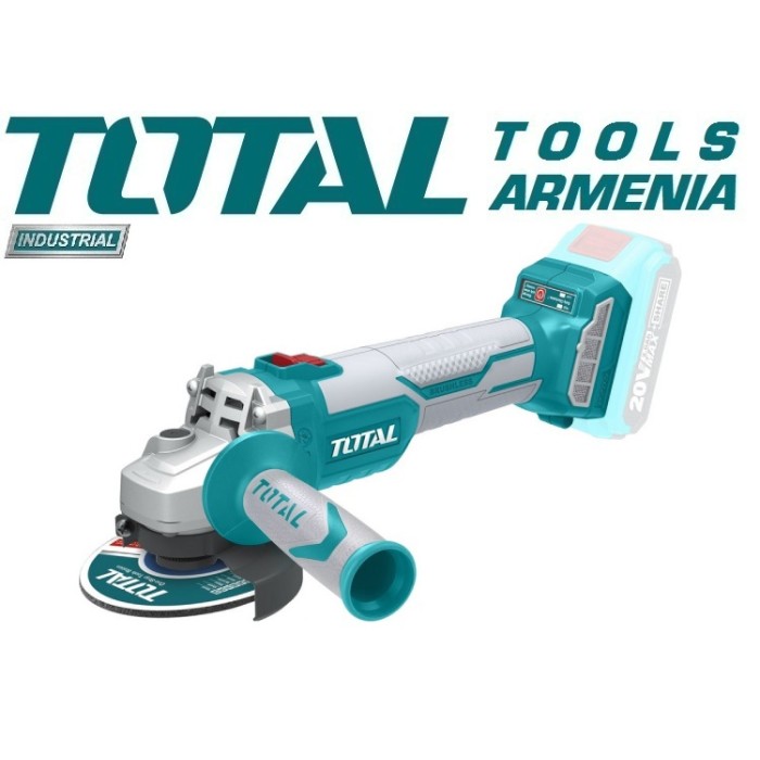 TotalTools - Անկյունային հղկող մեքենա (ԱՀՄ) - Բալգարկա մարտկոցով 20 Վ - TAGLI2012582 - ԱՀՄ (Բալգարկաներ)