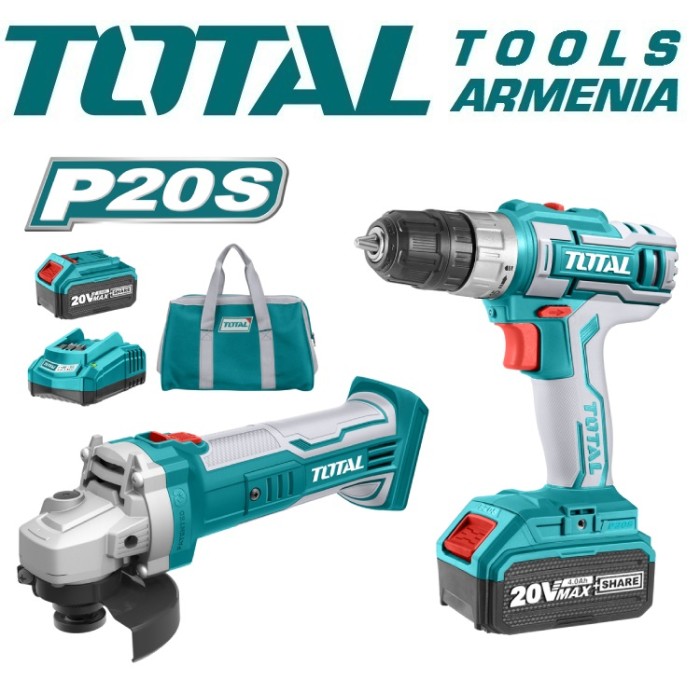 TotalTools - Անկյունային Հղկող Մեքենա և պտուտակադարձիչ 20 վ/4 Ա - TCKLI2009 - Պտուտակադարձիչներ
