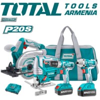 Անլար գործիքների հավաքածու 20 Վ, 4Ա