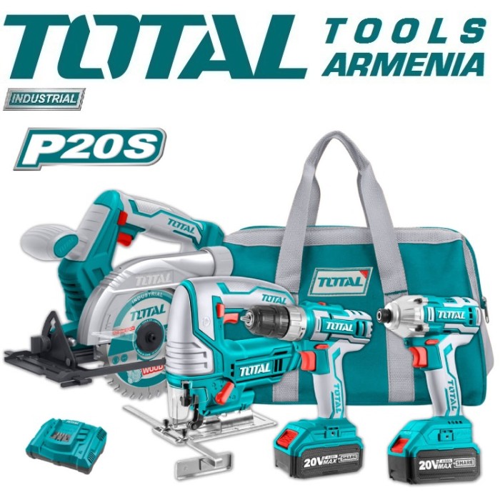TotalTools - Անլար գործիքների հավաքածու 20 Վ, 4Ա - TCKLI2010 - Շրջանաձև սղոց(Ցիրկուլ)