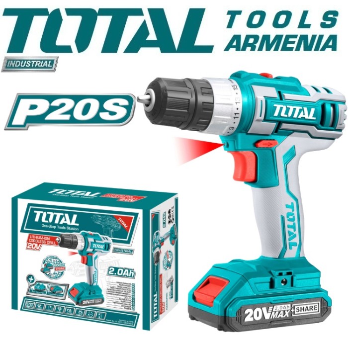 TotalTools - Անկյունային Հղկող Մեքենա և պտուտակադարձիչ 20 վ/4 Ա - TCKLI20155 - Պտուտակադարձիչներ