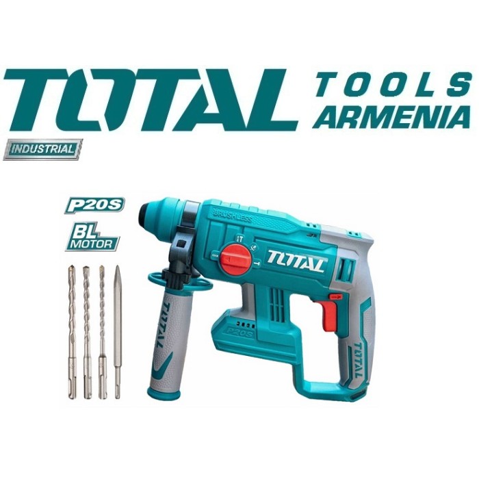 TotalTools - Լիթիում - իոնային համակցված արդյունաբերական հավաքածու 5 հատ - TCKLI2058 - Հորատիչներ