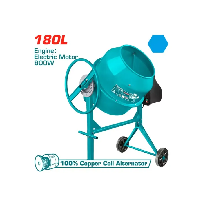 TotalTools - Բետոնխառնիչ 180 լ - TCM180-1 - Շինարարական խառնիչներ