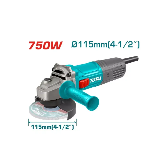 TotalTools - Անկյունային Հղկող Մեքենա (ԱՀՄ) - Բալգարկա /750Վատտ/115մմ - TG10711556 - ԱՀՄ (Բալգարկաներ)