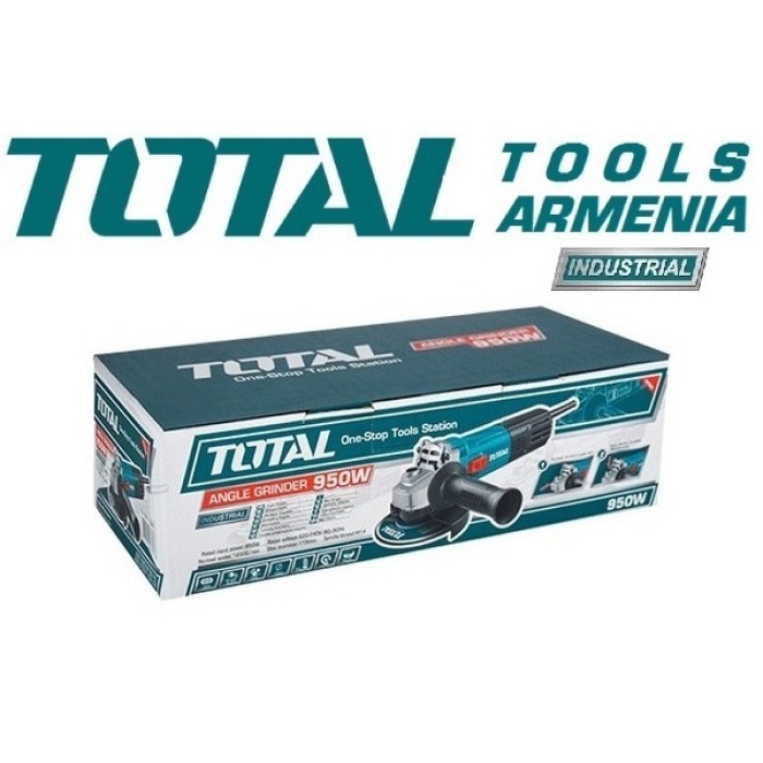TotalTools - Անկյունային հղկող մեքենա (ԱՀՄ) - Բալգարկա /950Վատտ/115մմ/Արտադրական/INDUSTRIAL - TG10911526 - ԱՀՄ (Բալգարկաներ)