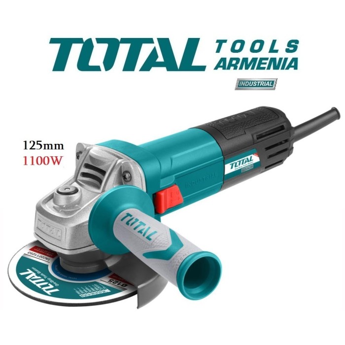 TotalTools - Անկյունային Հղկող Մեքենա (ԱՀՄ) - Բալգարկա /1100Վատտ/125մմ/Արտադրական/INDUSTRIAL - TG11012526 - ԱՀՄ (Բալգարկաներ)