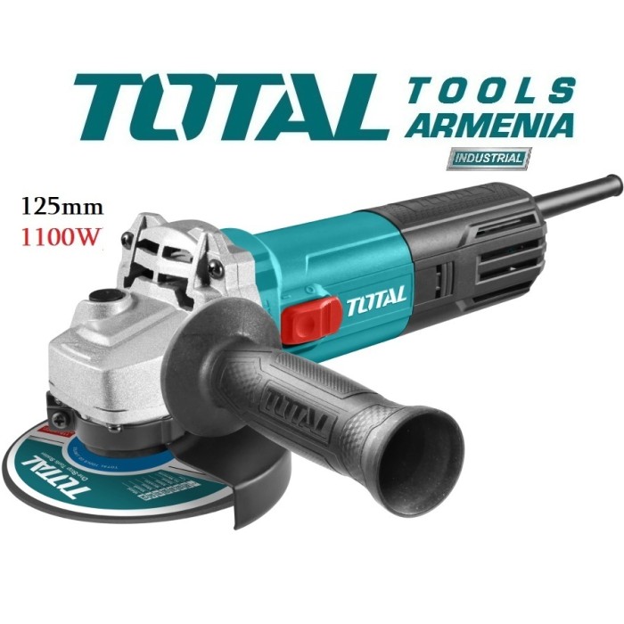 TotalTools - Անկյունային Հղկող Մեքենա (ԱՀՄ) - Բալգարկա /1100Վատտ/125մմ/Արտադրական/INDUSTRIAL - TG11012526 - ԱՀՄ (Բալգարկաներ)