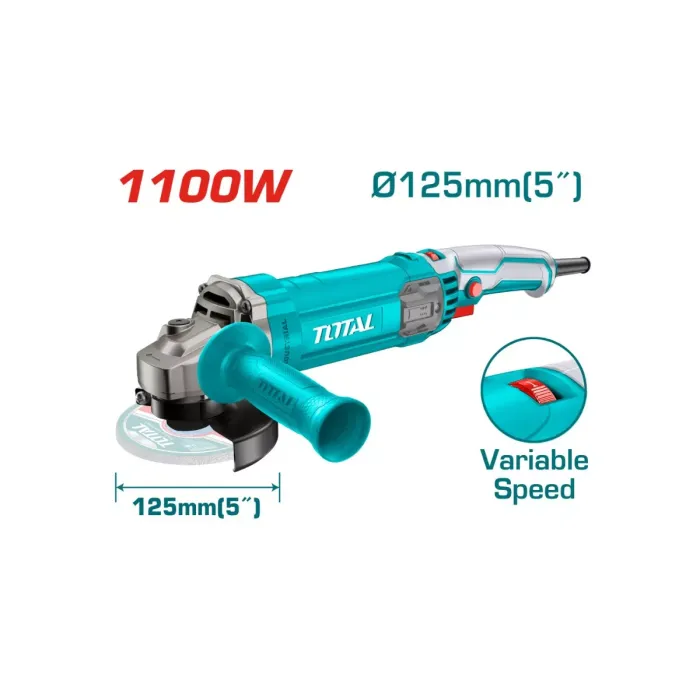 TotalTools - Անկյունային հղկող մեքենա 125մմ/1100Վտ (ԿԱՐԳԱՎՈՐԻՉ) - TG110125565 - ԱՀՄ (Բալգարկաներ)